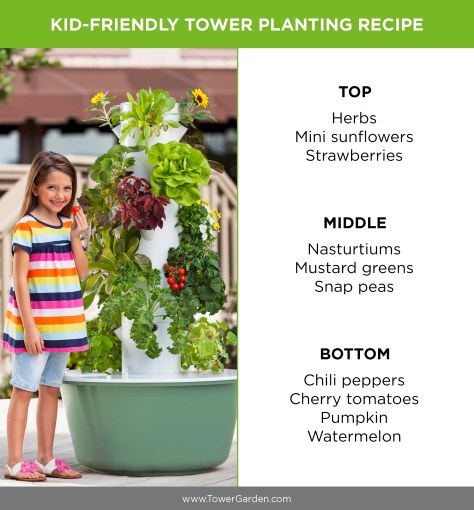 Kid Friendly Plants to Put in Tower Garden