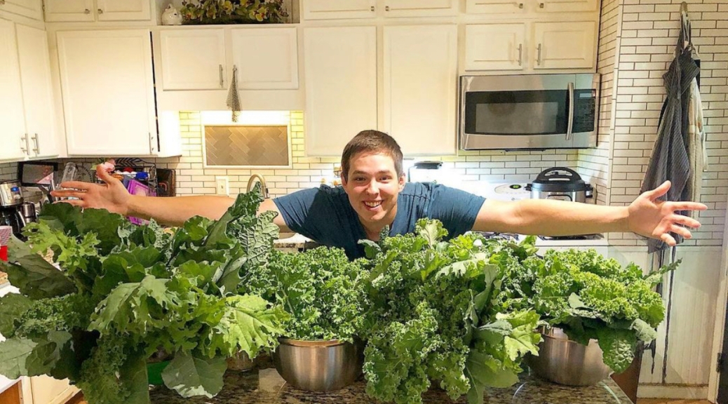 Kale harvest from hydroponic Tower Gardens