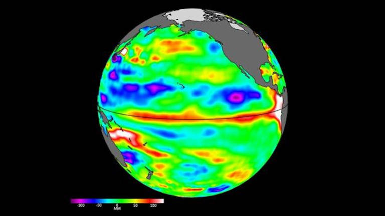NASA El Niño satelite scan